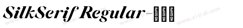 SilkSerif Regular字体转换